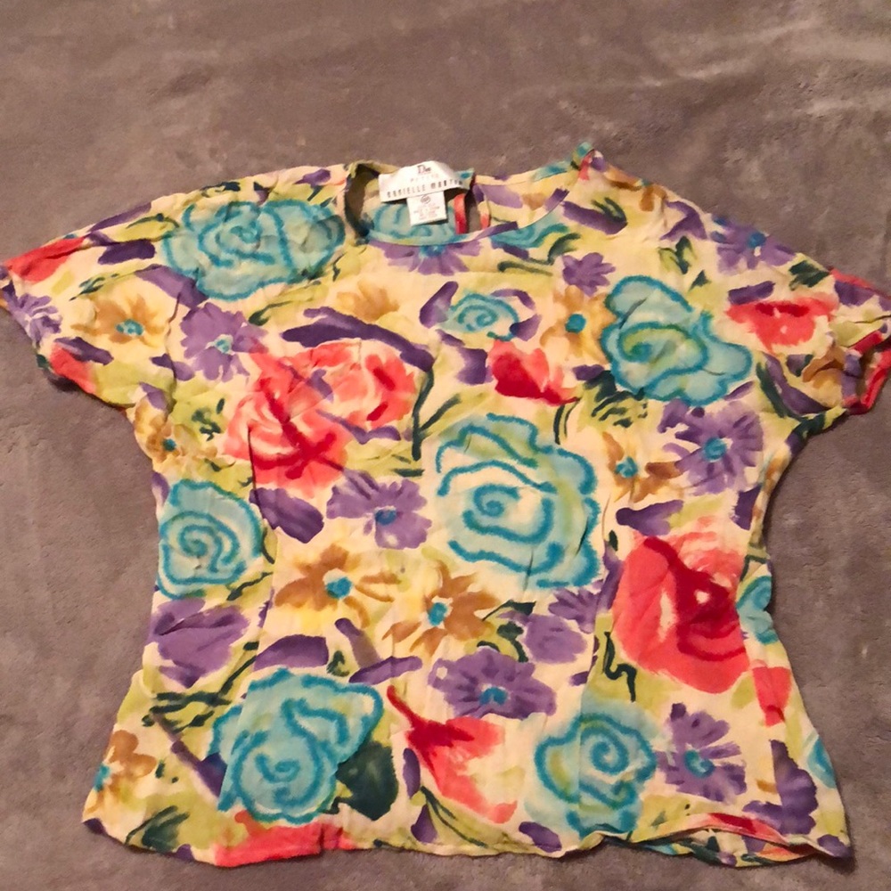 Danielle Martin Floral Blouse